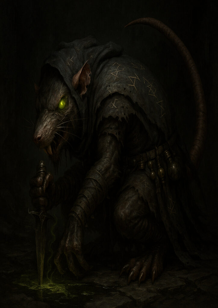 Warhammer inspired skaven digital fantasy art