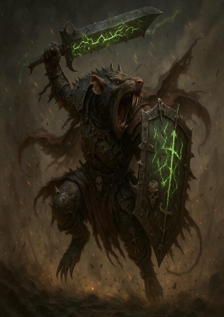 Sinister skaven warriors warhammer inspired art