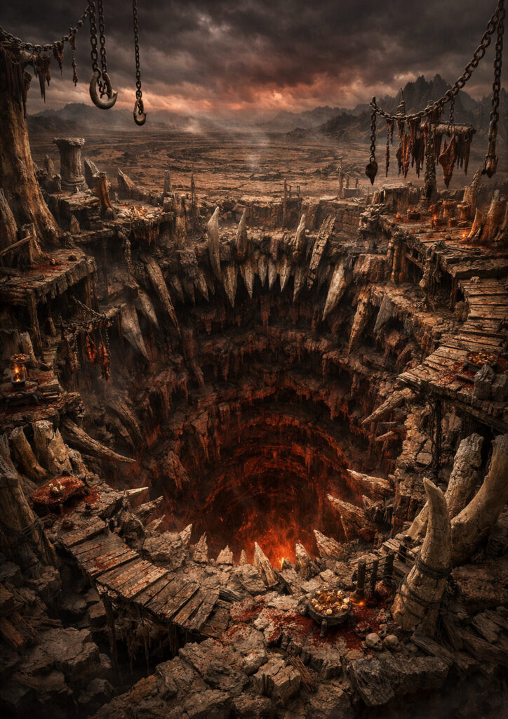 fantasy landscape illustration with cinematic atmosphere