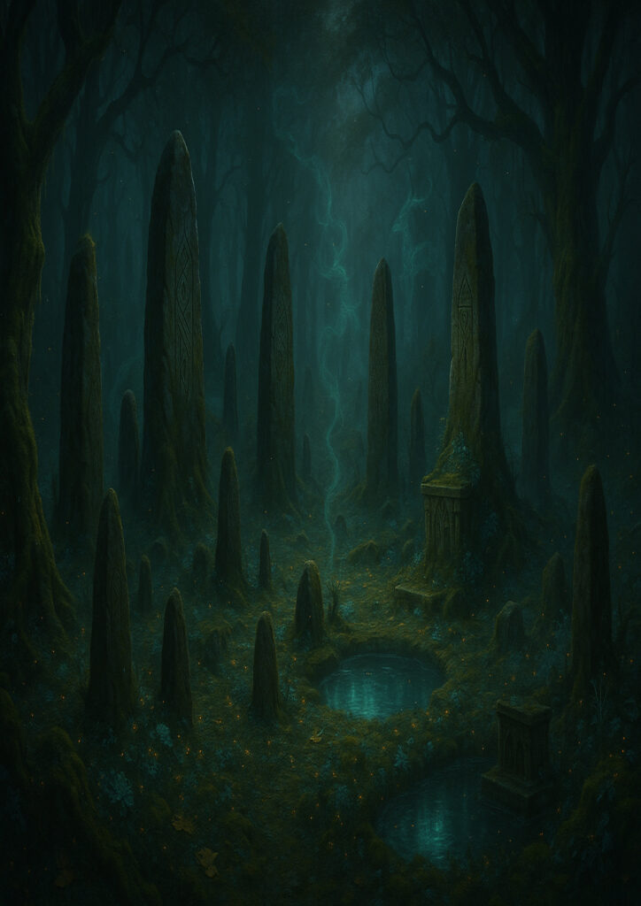 fantasy landscape image of vast mythical terrain