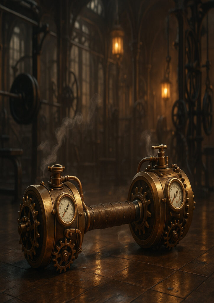 Steampunk reinterpretation of an everyday item inspired by industrial engineering and craftsmanship.