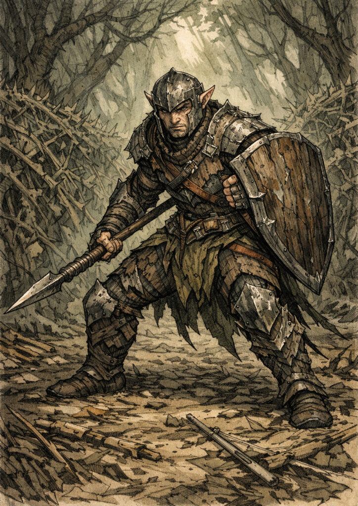 Ancient forest wood elves warhammer inspired artwork