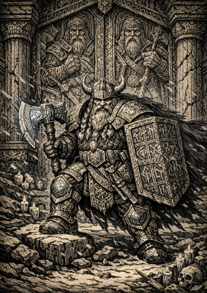 High detail warhammer inspired dwarfs characters