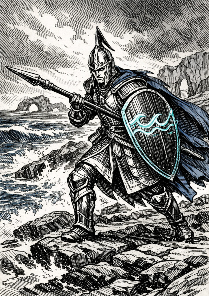 High elves warriors inspired by warhammer aesthetic