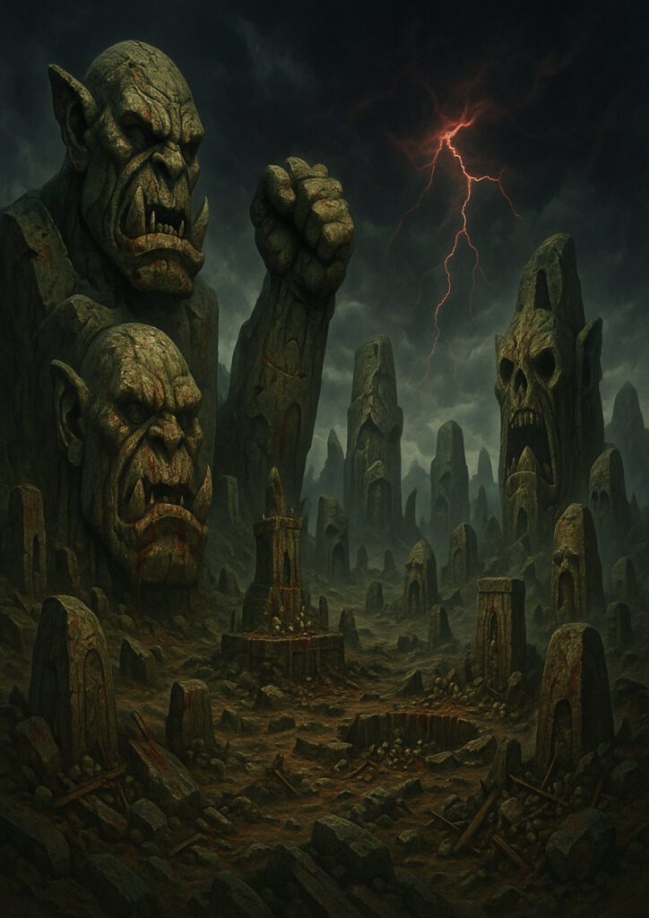 fantasy landscape image of vast mythical terrain