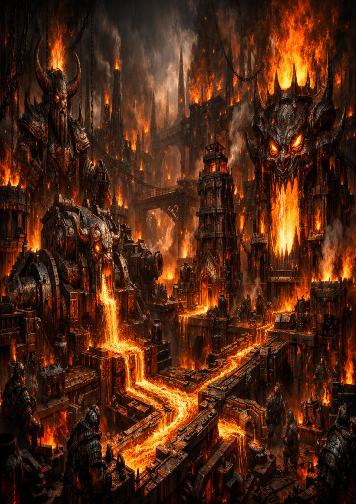 fantasy landscape scenery with dramatic lighting