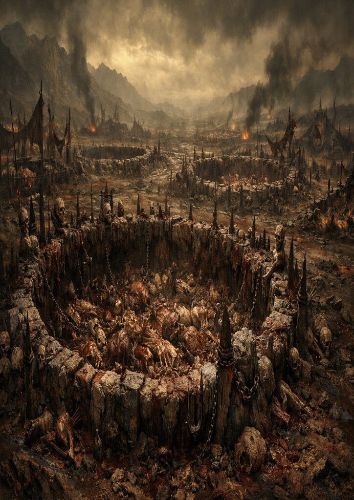 fantasy landscape scenery with dramatic lighting