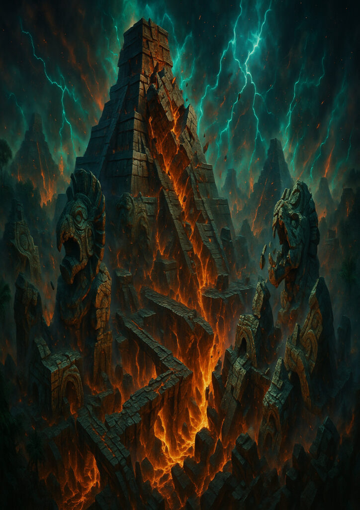 fantasy landscape scenery with dramatic lighting