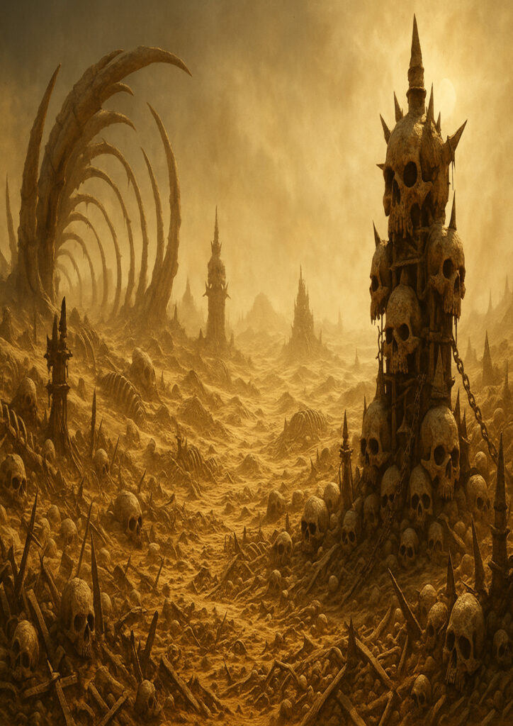 fantasy landscape illustration showing magical world