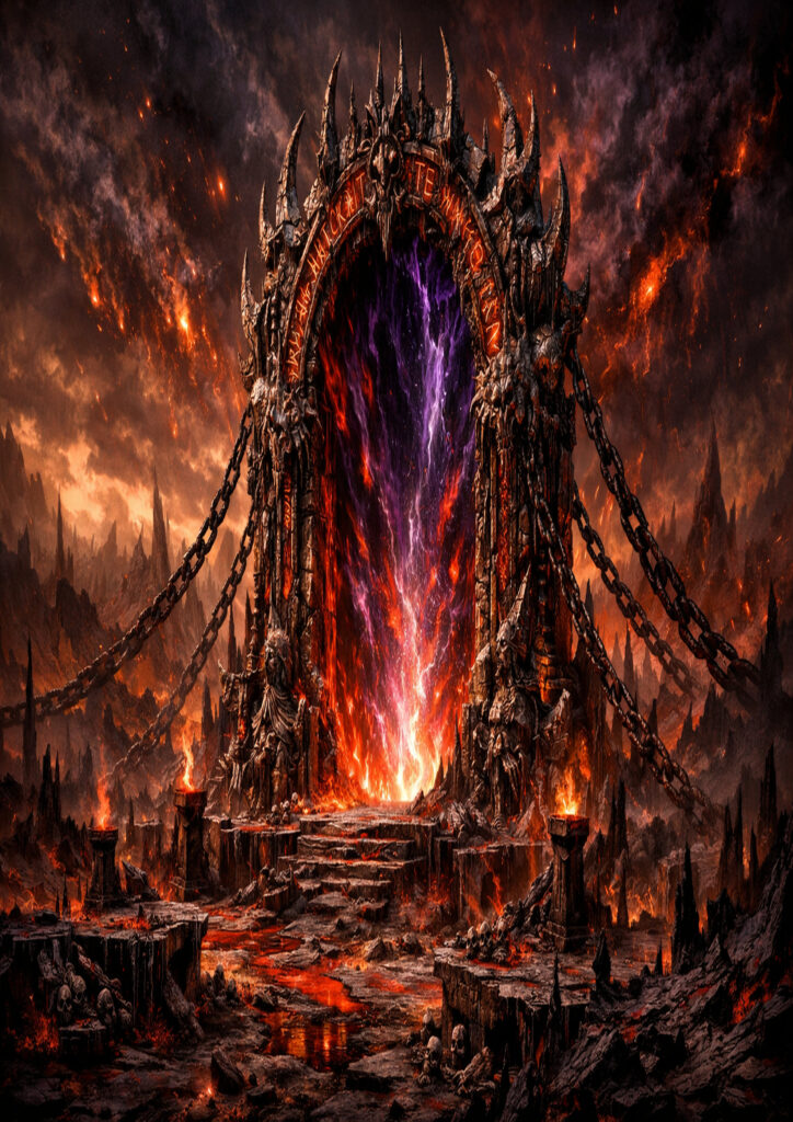 fantasy landscape illustration showing magical world