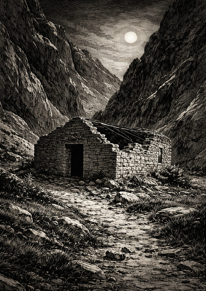 ruins landscape sketch artwork inspired by lost civilizations