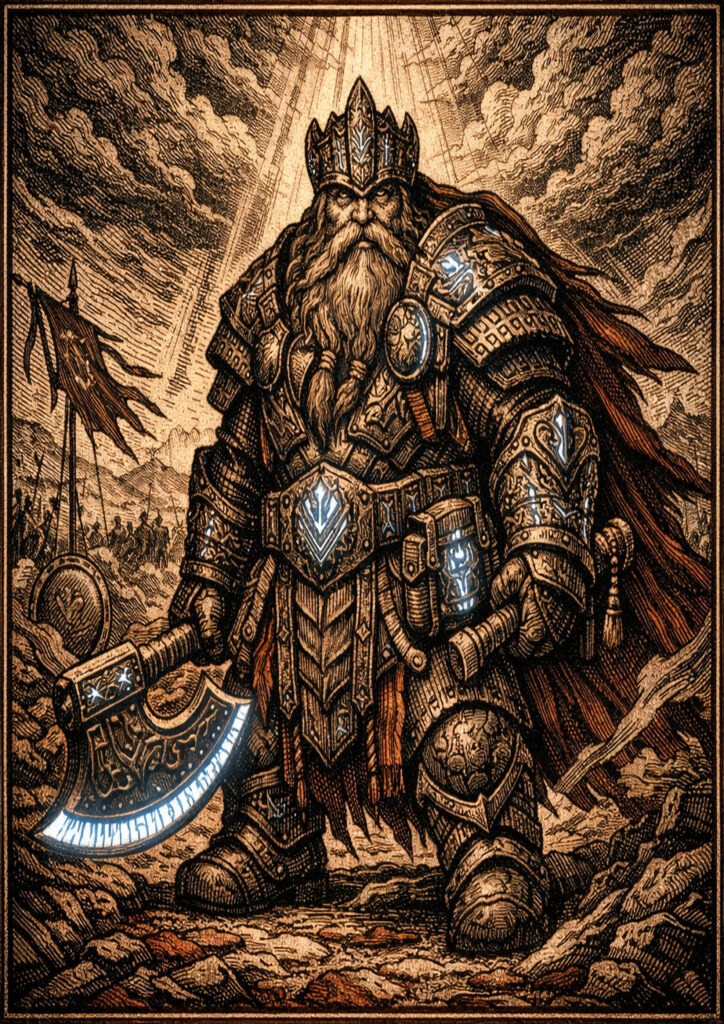 High detail warhammer inspired dwarfs characters