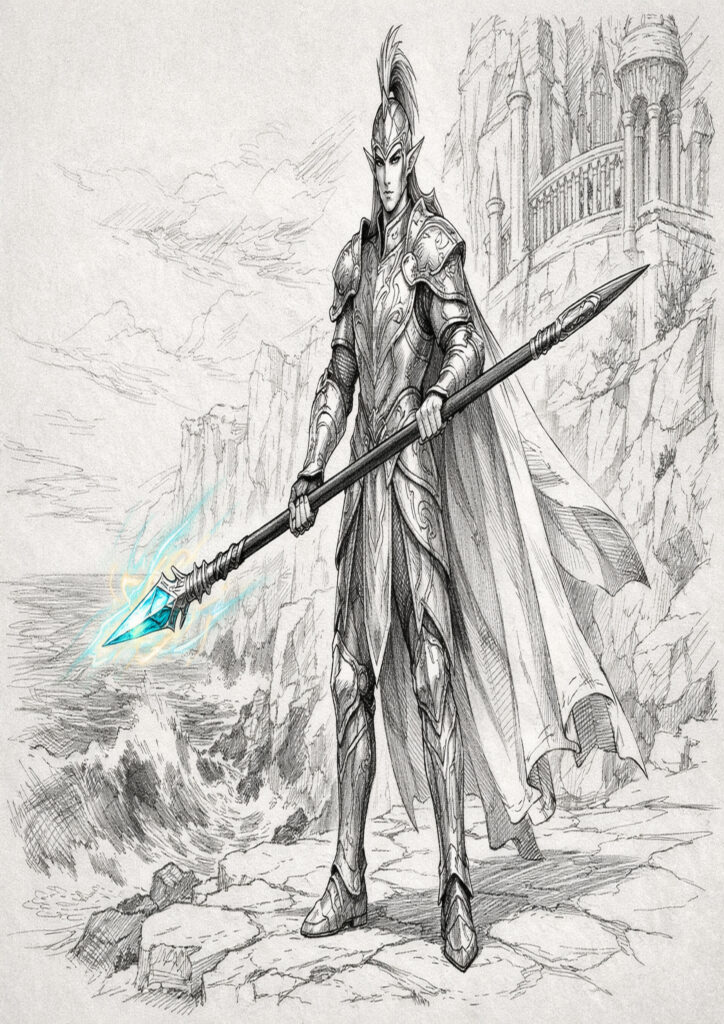 High elves warriors inspired by warhammer aesthetic