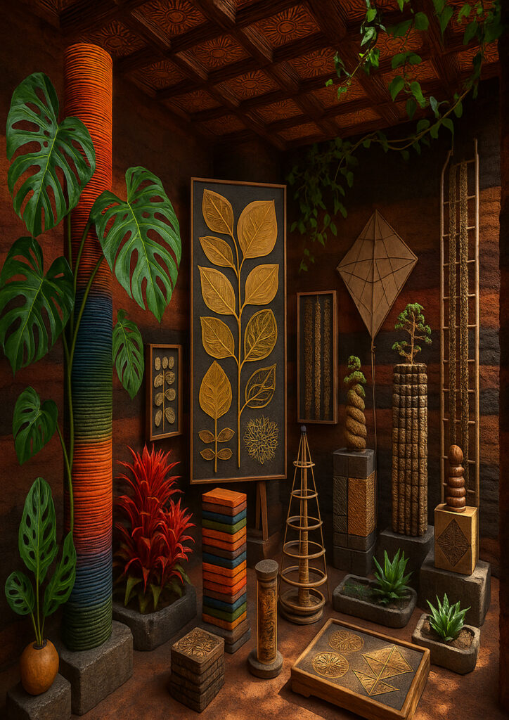 interior illustration inspired by world culture