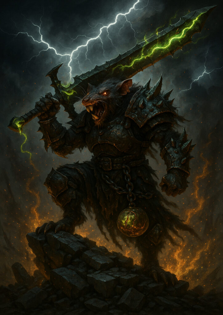 Sinister skaven warriors warhammer inspired art