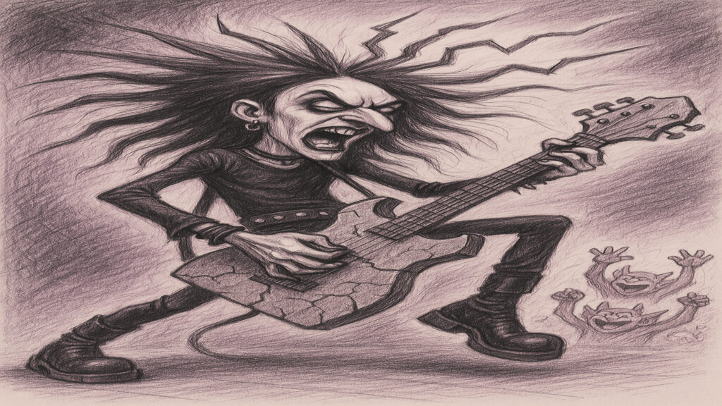 Caricature style illustration inspired by ordinary moments and daily experiences