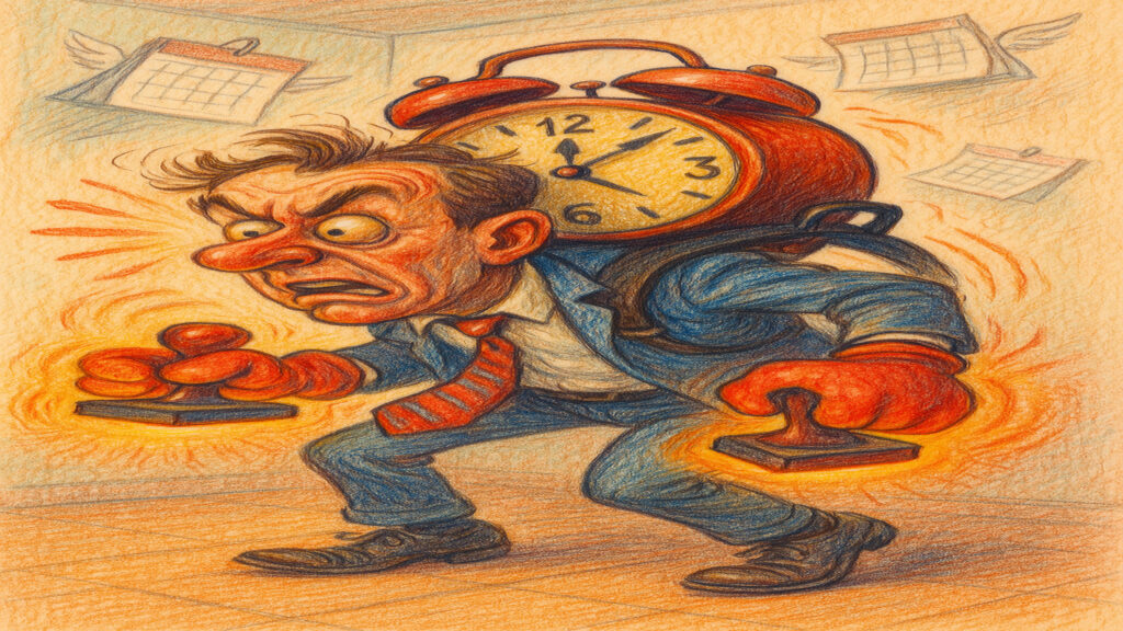 Caricature style illustration inspired by ordinary moments and daily experiences