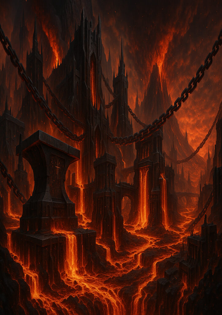 fantasy landscape illustration of epic terrain