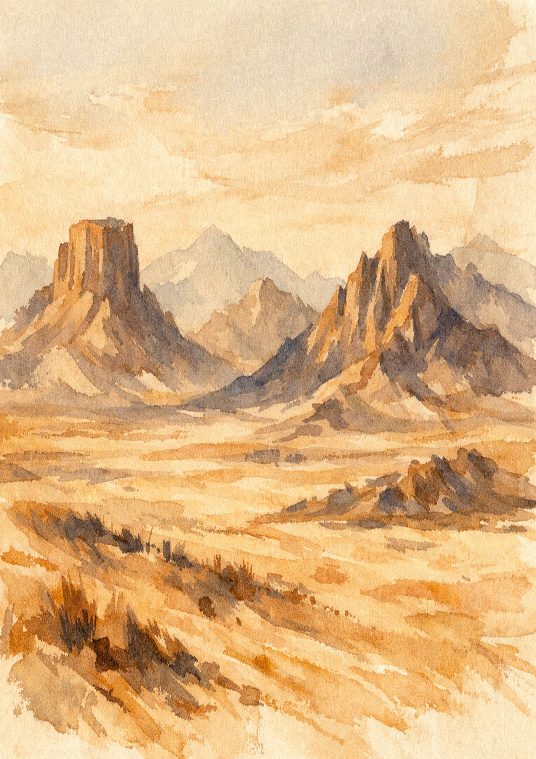 mountain landscape image showing rocky peaks