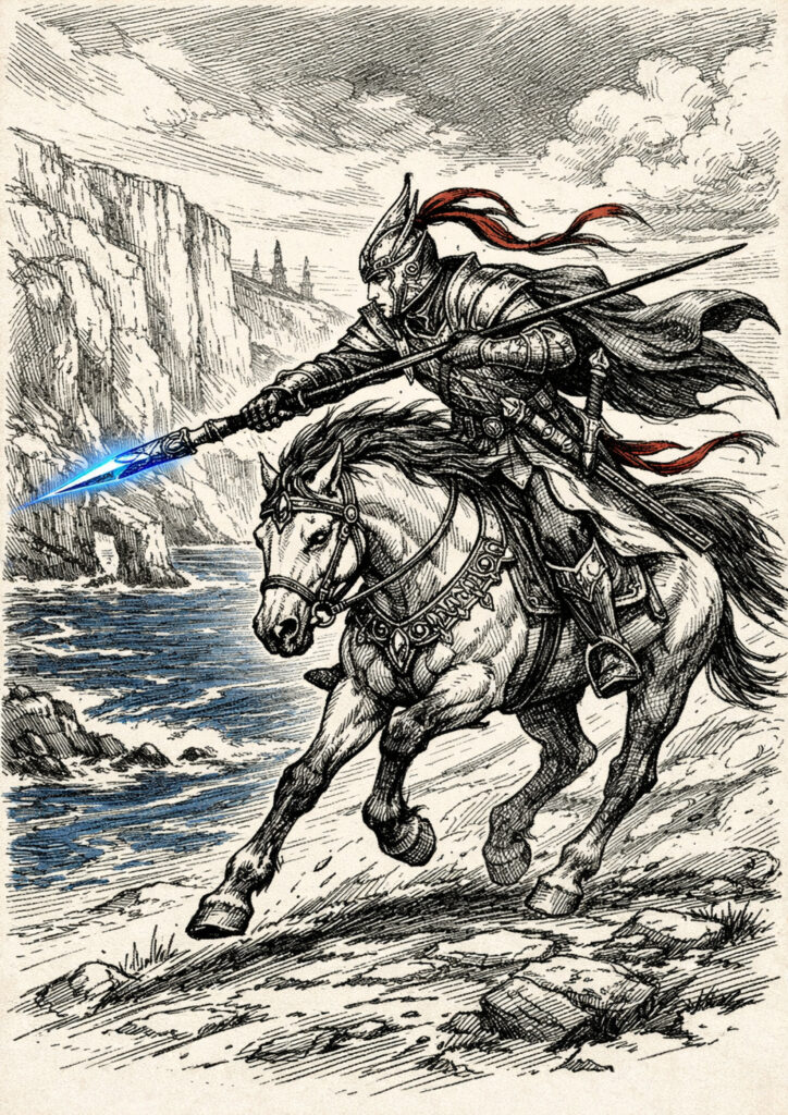 High elves warriors inspired by warhammer aesthetic