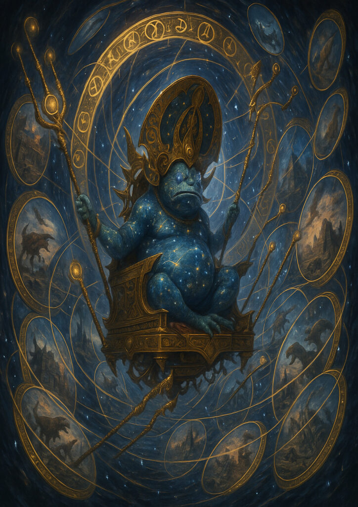 Epic warhammer inspired lizardmen battlefield scene