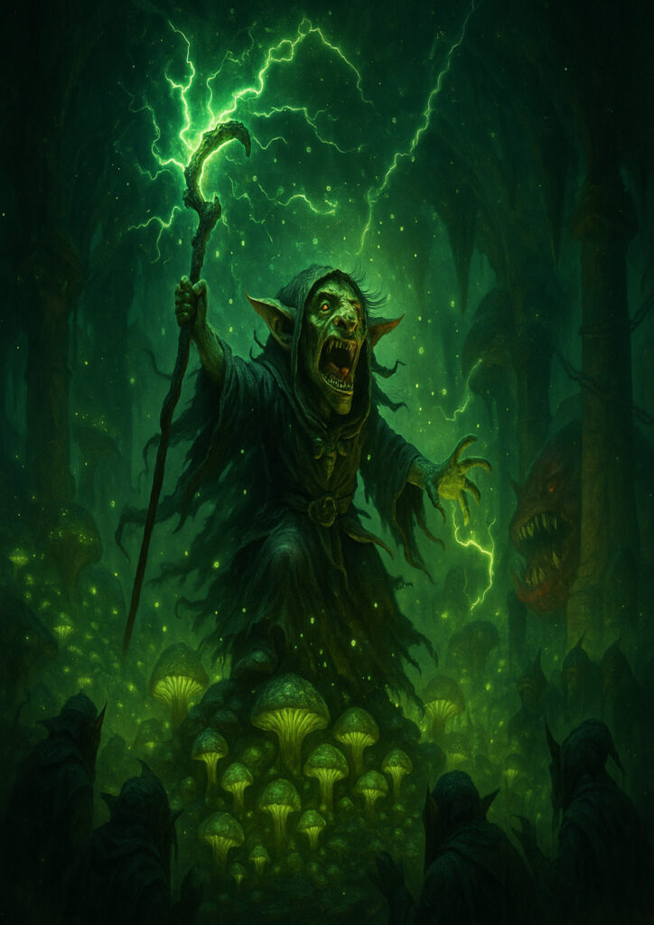 High detail warhammer inspired orks and goblins characters