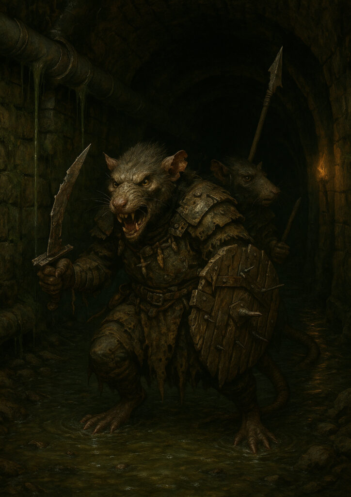 Sinister skaven warriors warhammer inspired art