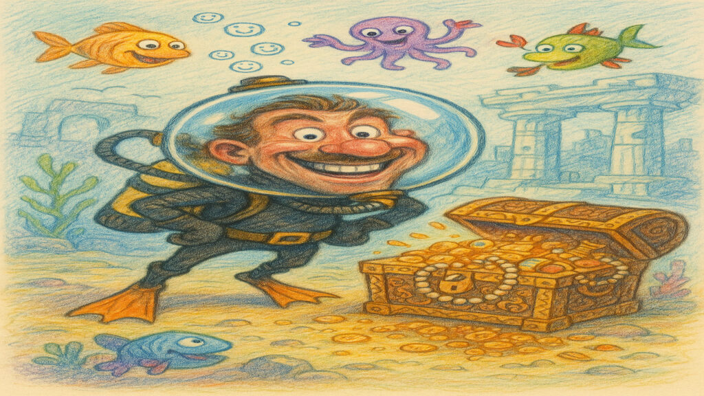 Caricature style illustration inspired by ordinary moments and daily experiences