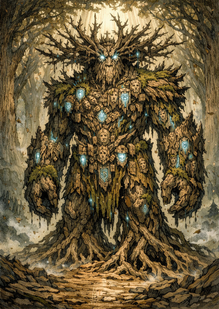 Warhammer inspired wood elves digital fantasy art