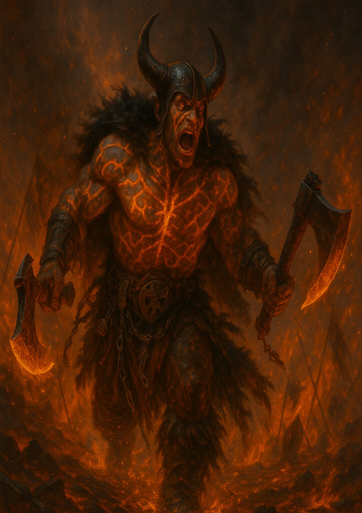 Dark fantasy chaos warriors with warhammer influence