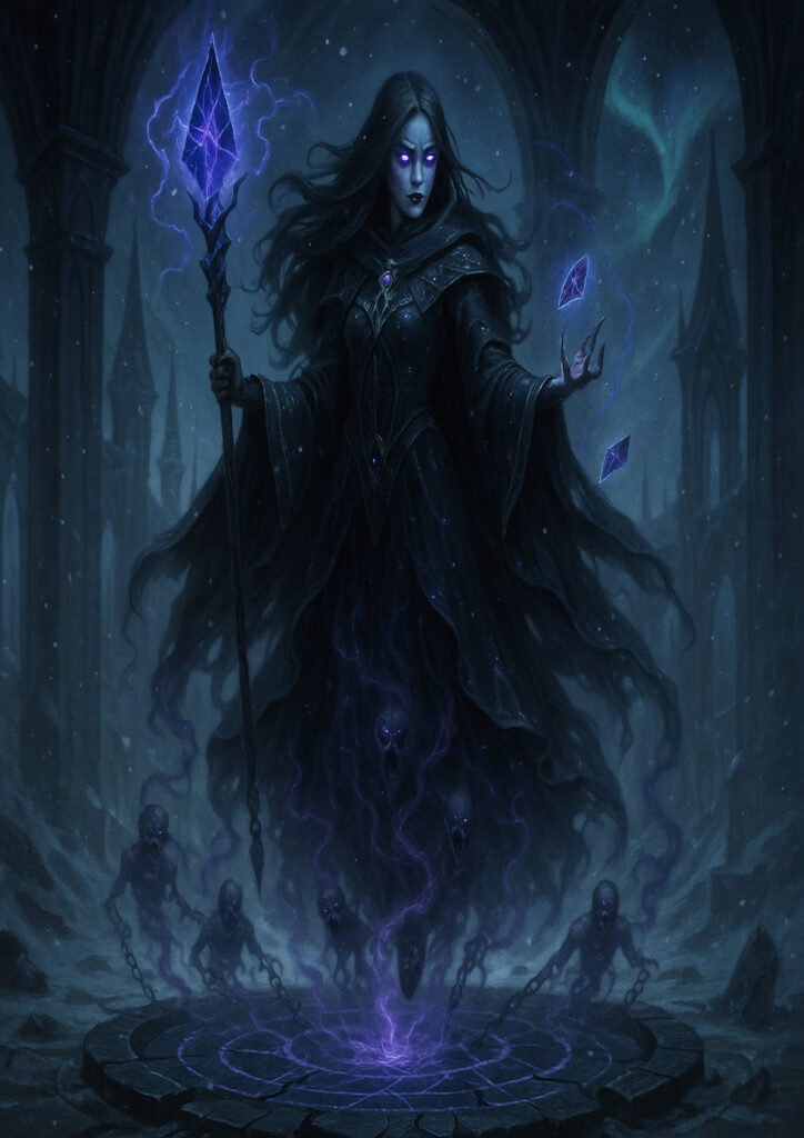 Warhammer inspired dark elf faction dark fantasy art