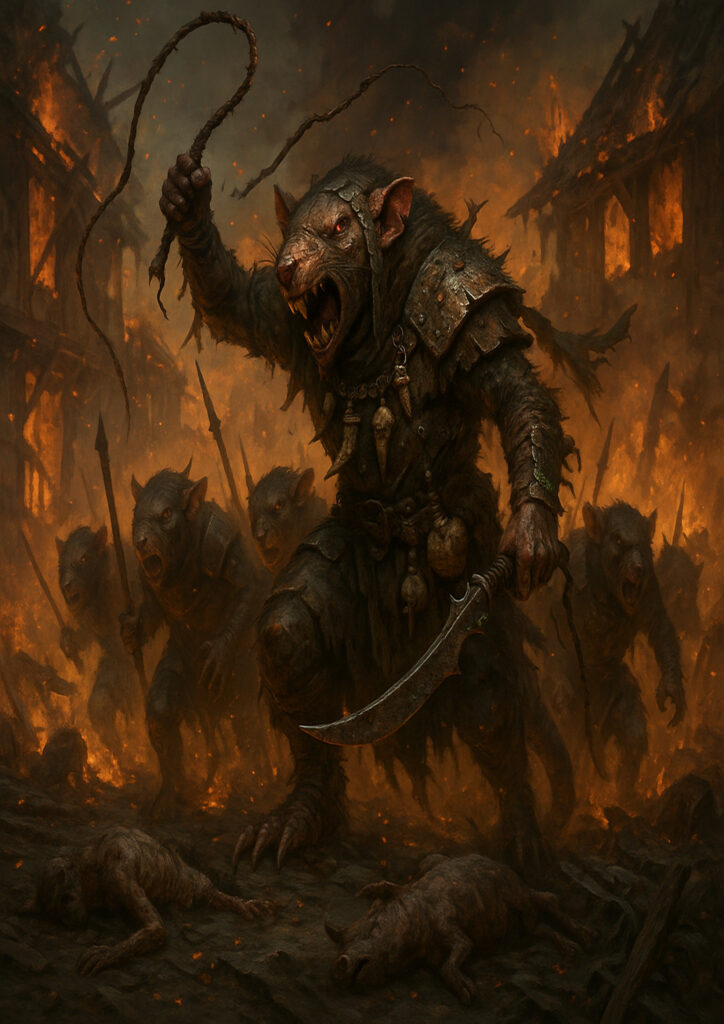 Sinister skaven warriors warhammer inspired art