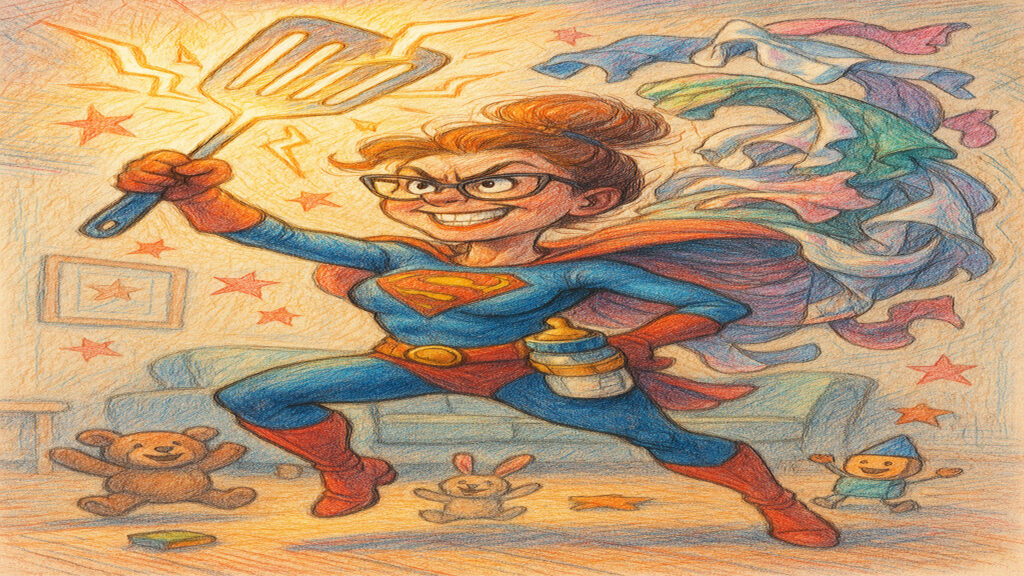 Humorous caricature illustration with expressive style and subtle visual humor