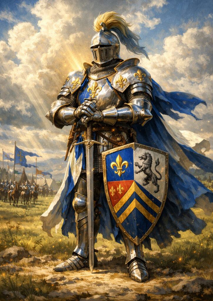 Knights warriors inspired by warhammer aesthetic