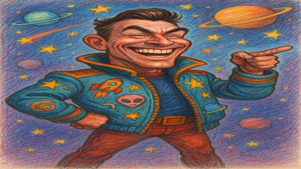 Expressive caricature illustration inspired by everyday life and simple humor