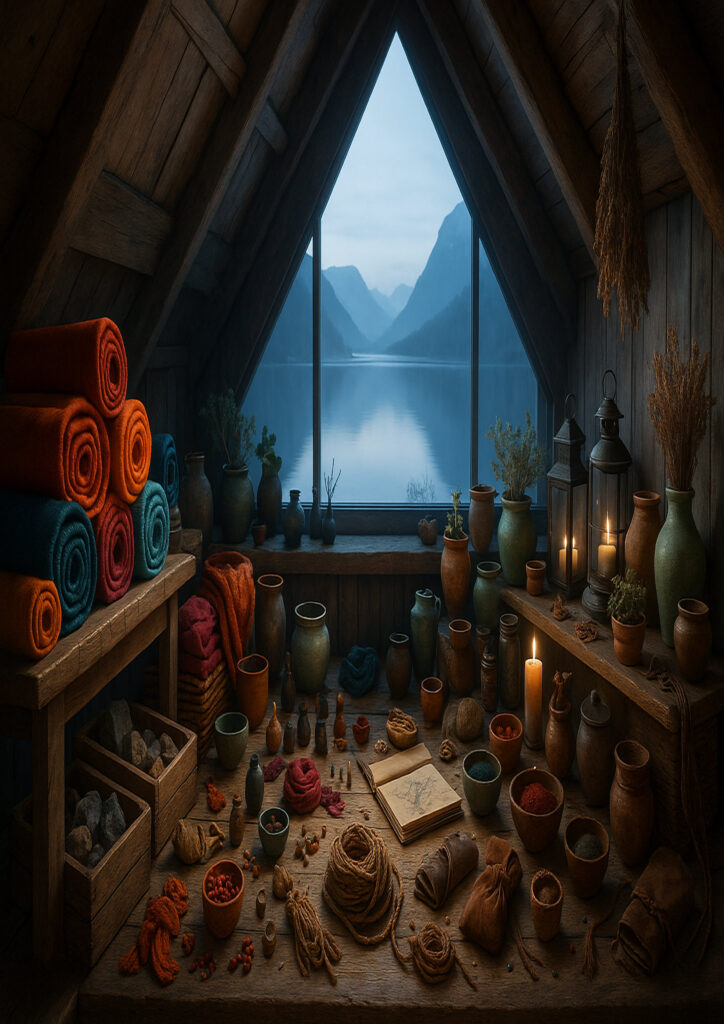 interior illustration inspired by world culture