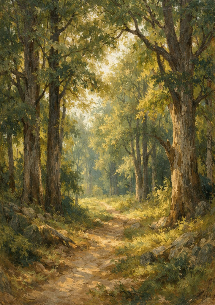 forest landscape scenery inspired by nature