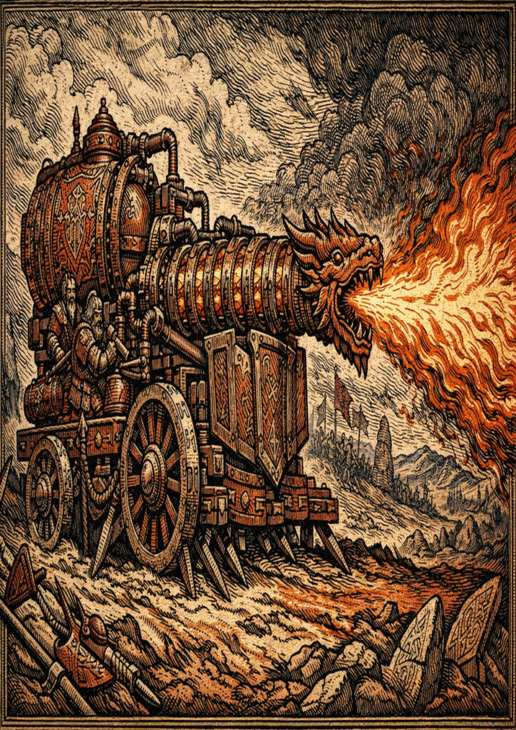 Dwarfs faction inspired by warhammer fantasy aesthetic