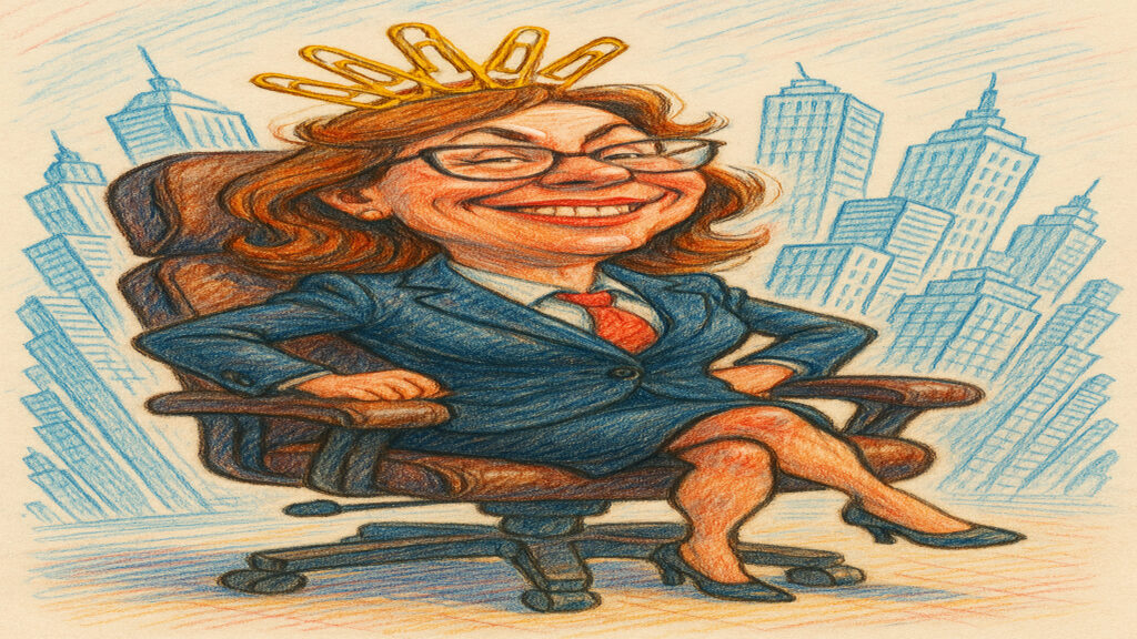 Lighthearted caricature artwork inspired by familiar real-life situations