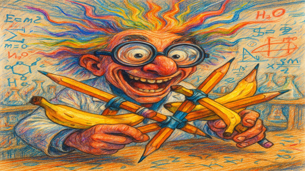 Lighthearted caricature artwork inspired by familiar real-life situations