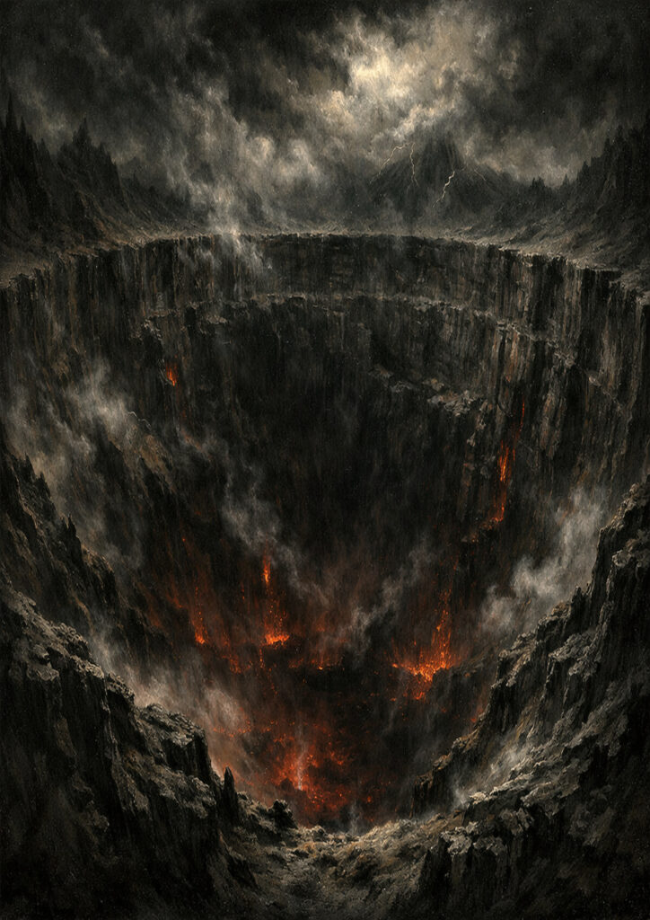 mountain landscape image with misty peaks