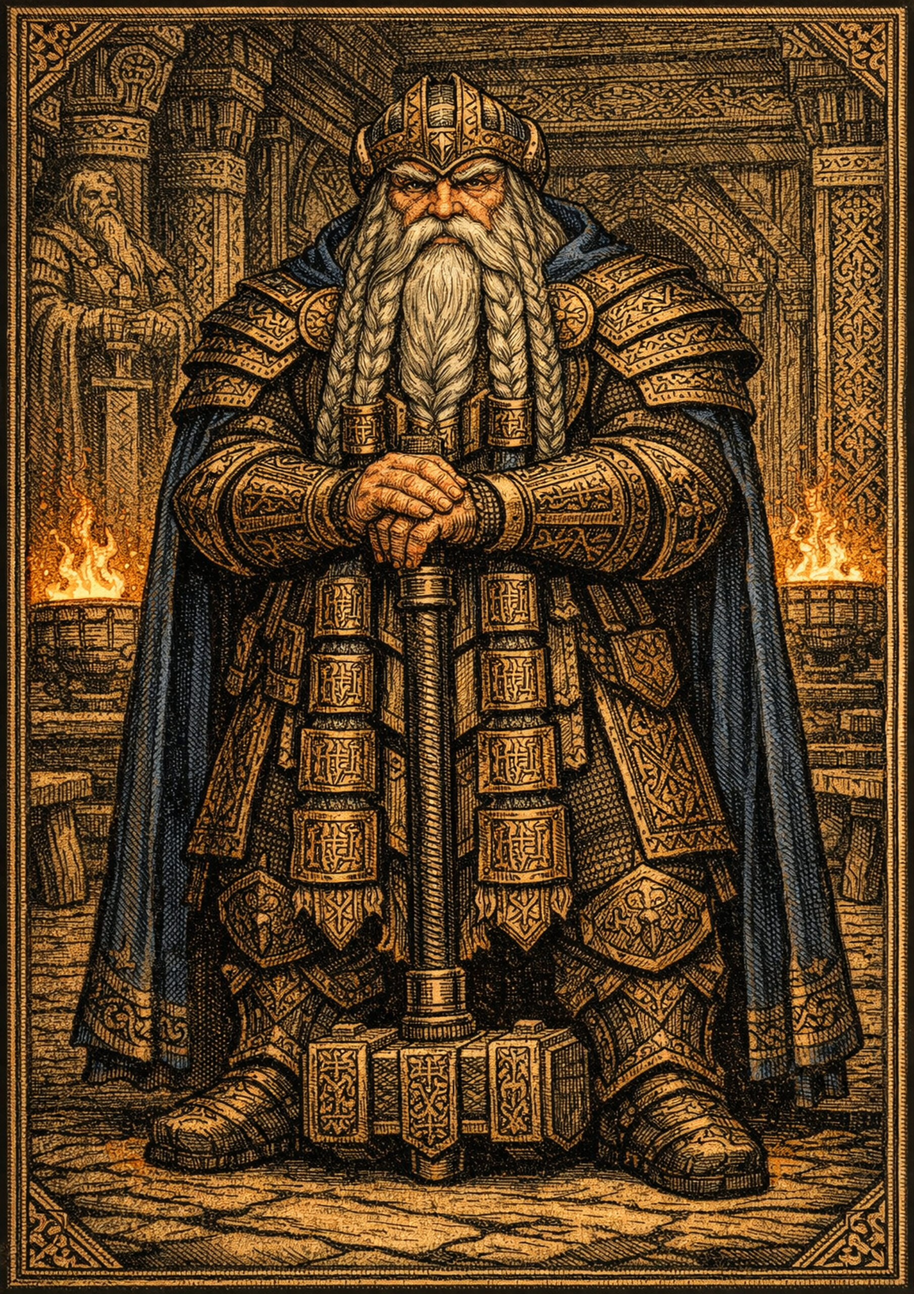 Dwarfs faction inspired by warhammer fantasy aesthetic