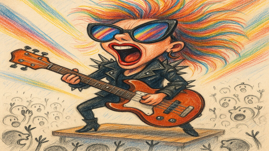 Expressive caricature illustration inspired by everyday life and simple humor