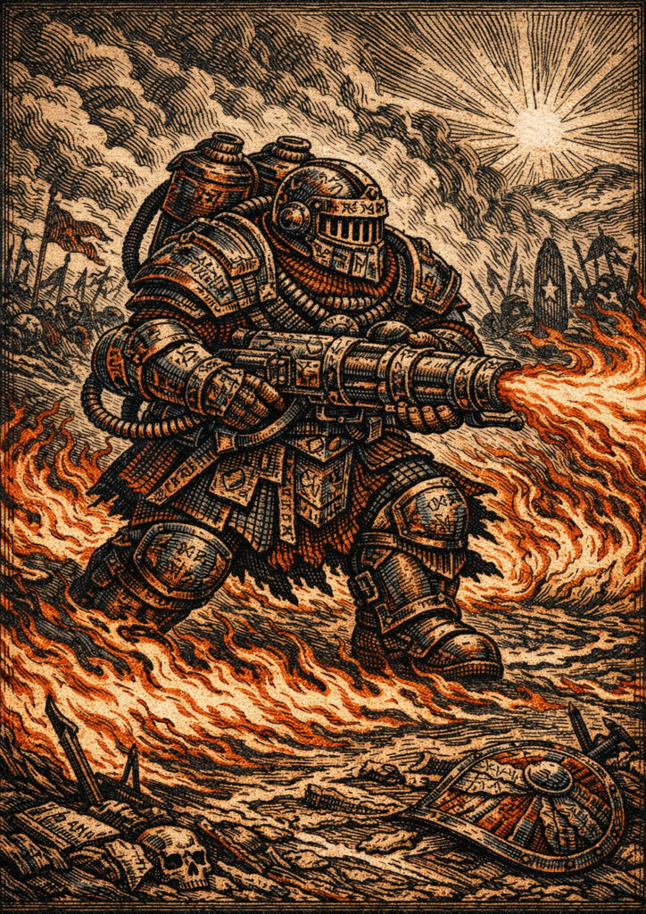 Dwarfs faction inspired by warhammer fantasy aesthetic