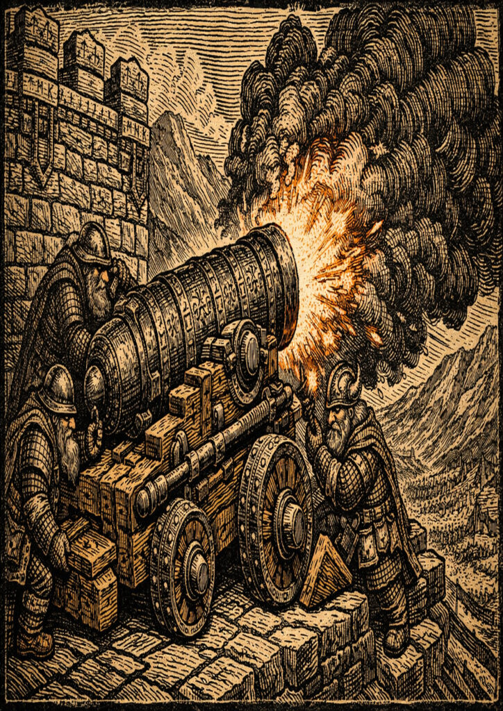 Heavily armored dwarfs warhammer inspired art