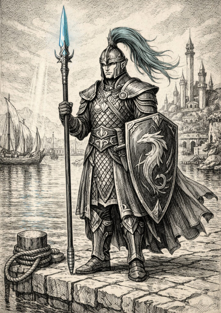 Warhammer inspired high elves fantasy artwork