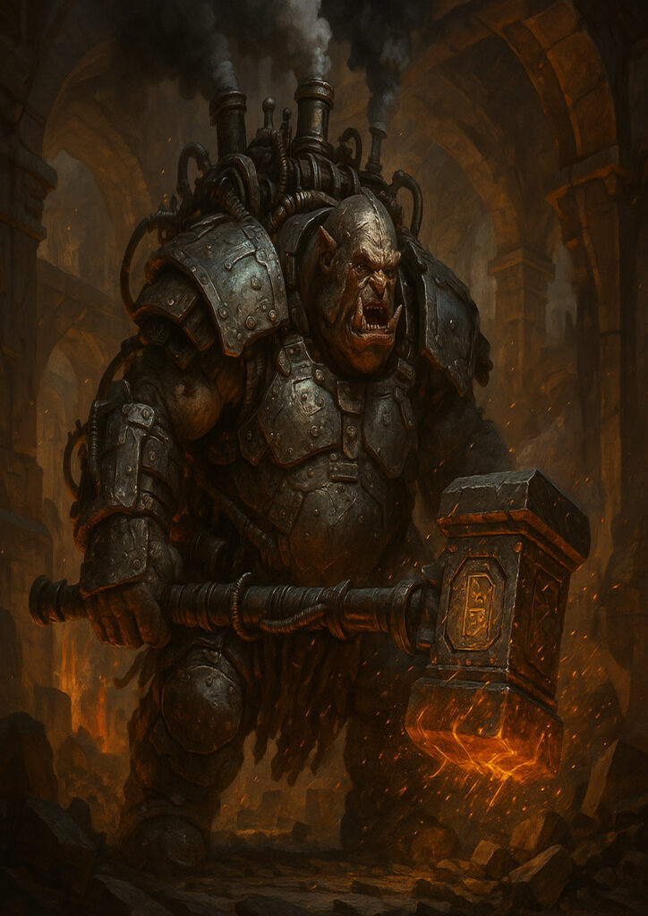 Ogres army inspired by warhammer dark fantasy