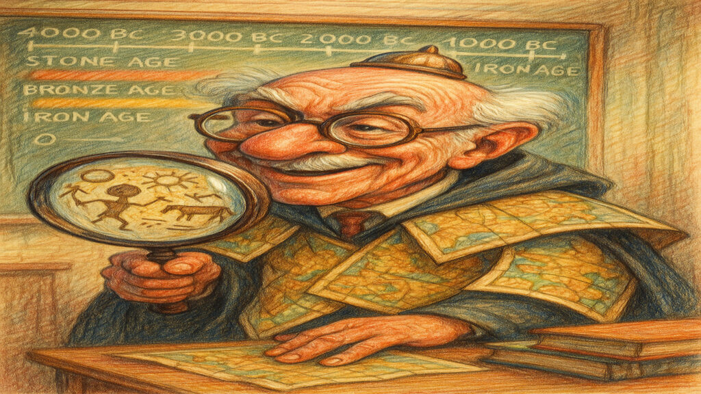 Stylized caricature illustration showing exaggerated features and playful expression