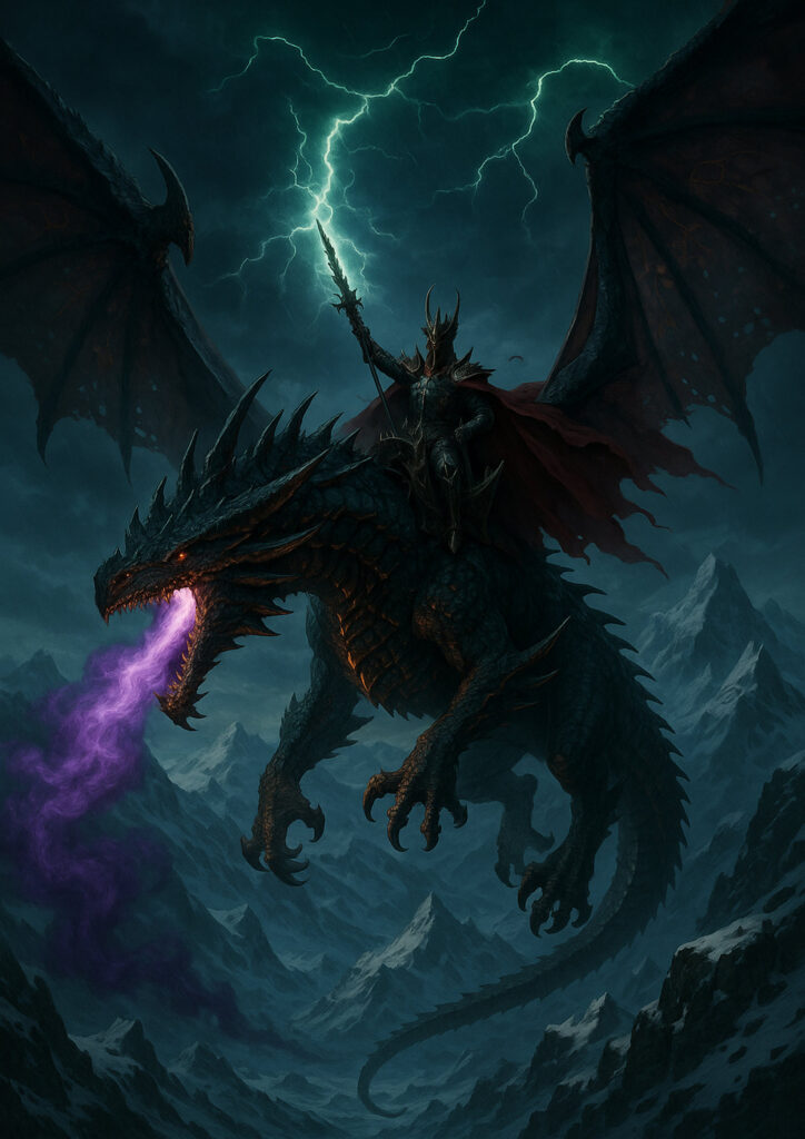 Elite dark elf warrior in warhammer inspired armor