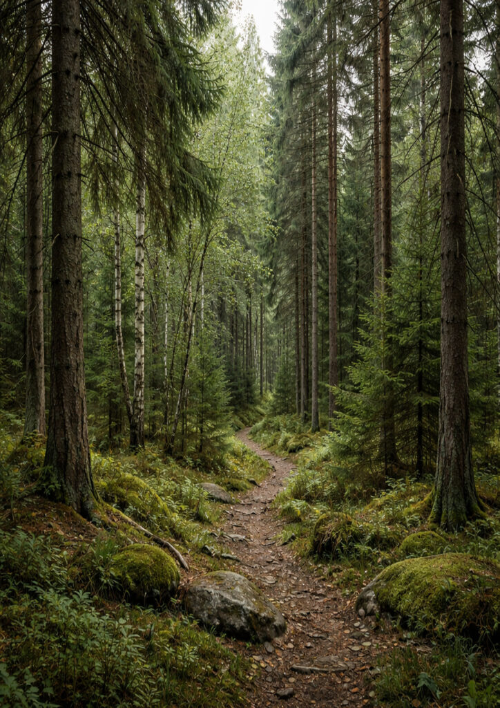 forest landscape scenery inspired by nature